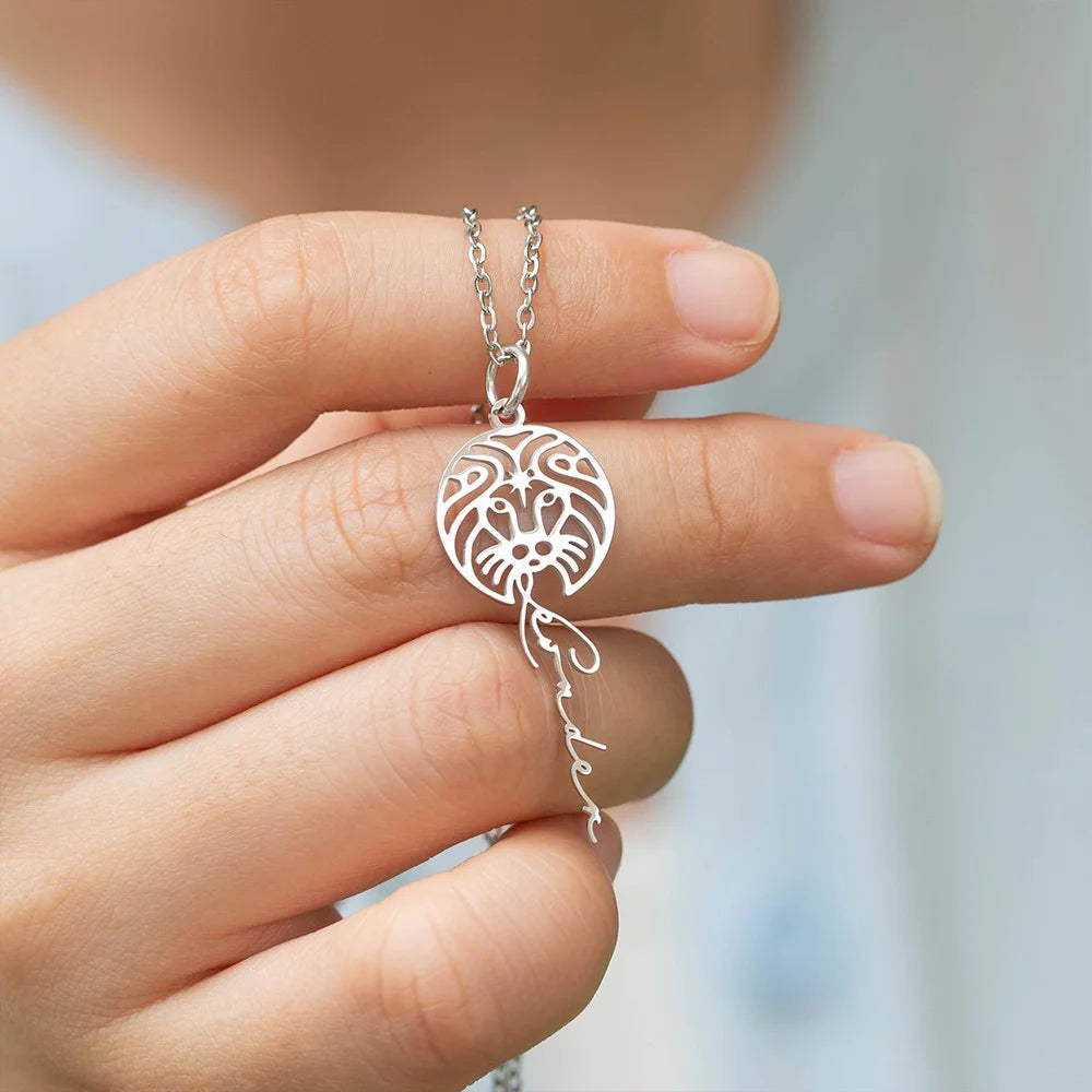 Zodiac Sign Name Necklace