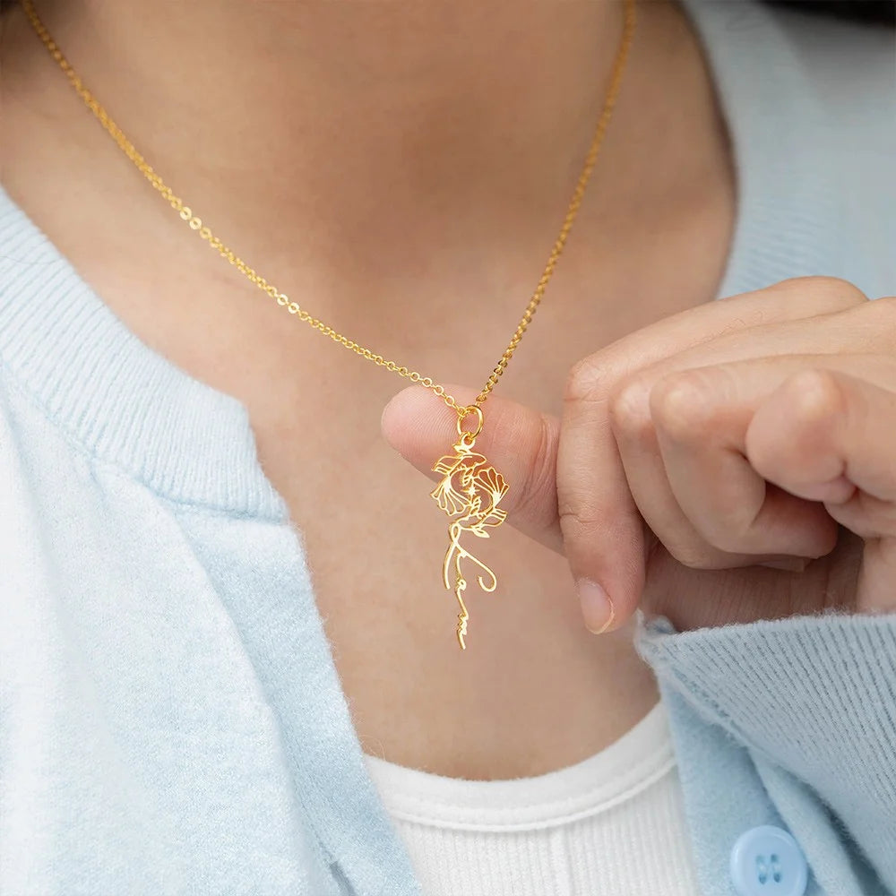 Zodiac Sign Name Necklace
