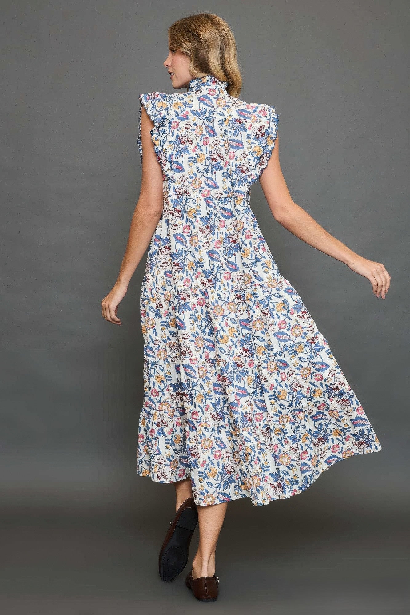Floral Garden Tiered Maxi Dress