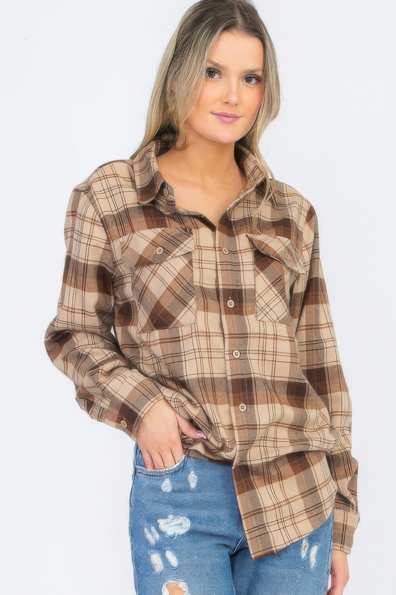 Oversized Checkered Flannel