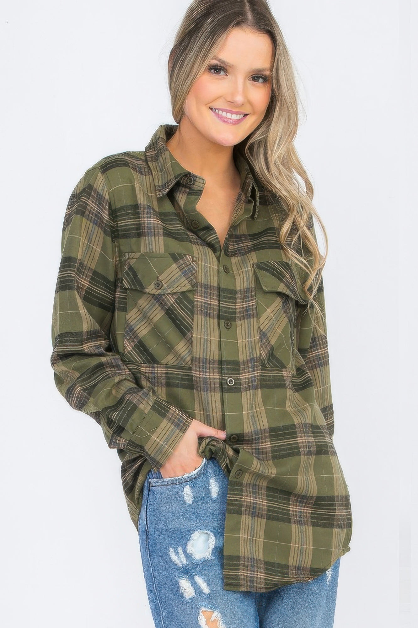 Oversized Checkered Flannel