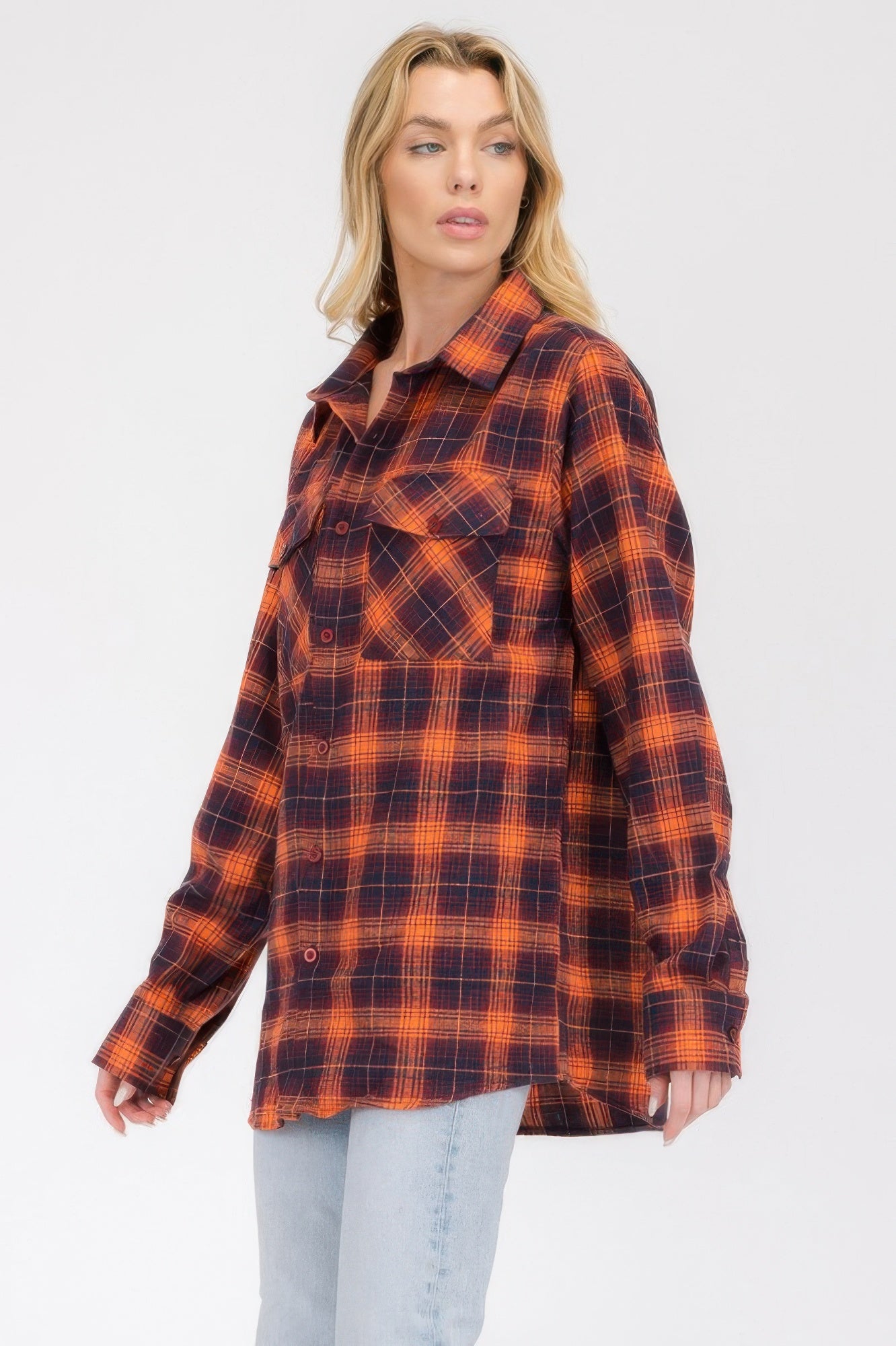Oversized Checkered Flannel