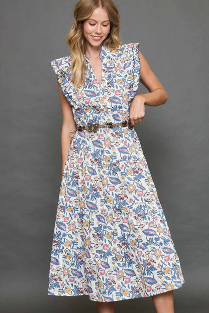 Floral Garden Tiered Maxi Dress
